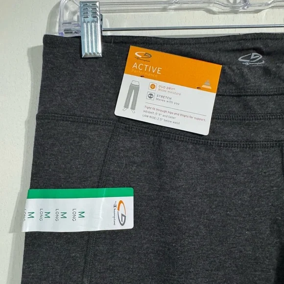 Two pairs of Champion Performance Black and Gray flare leggings! Both M long - Picture 6 of 7